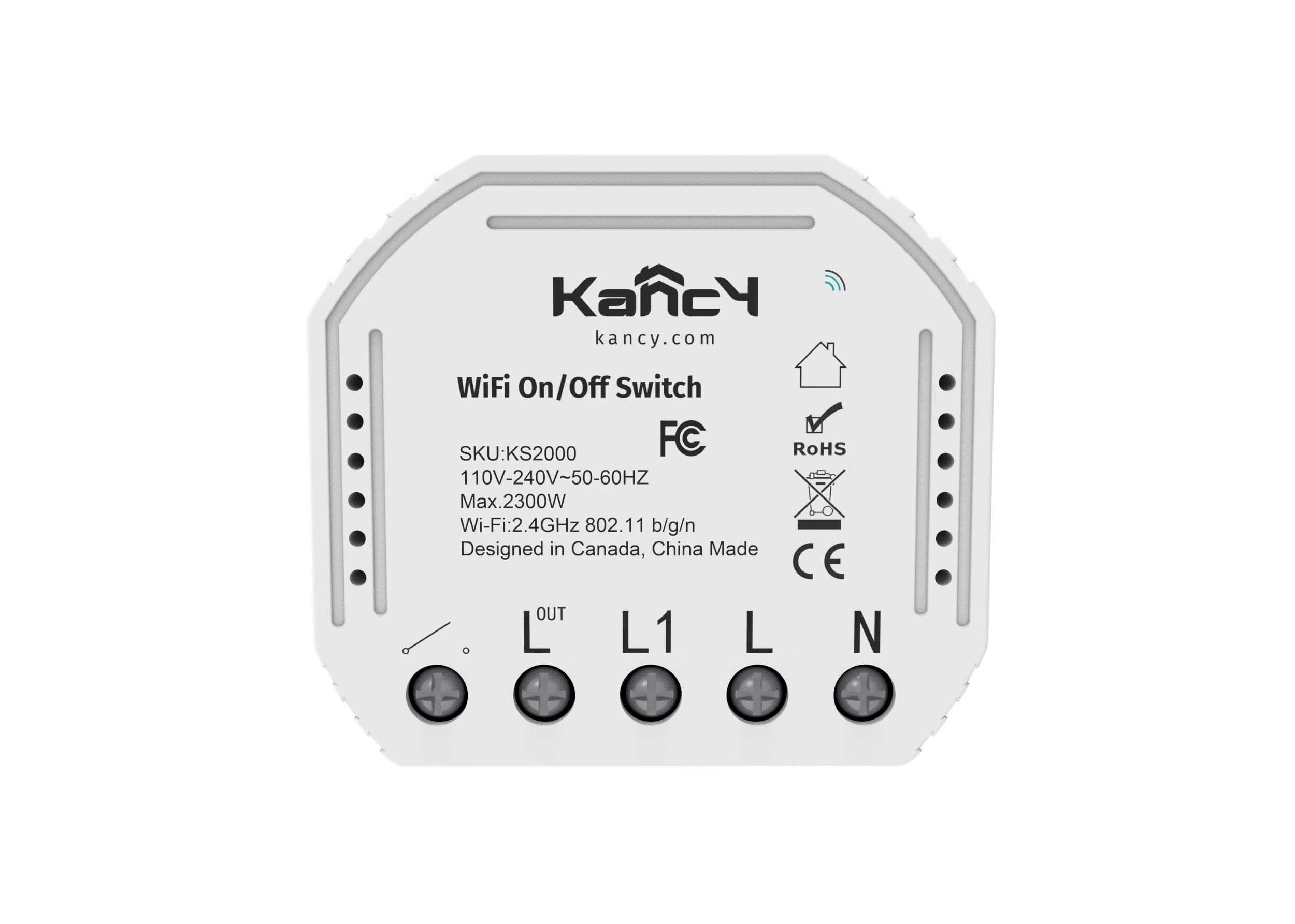 WiFi ON/OFF Switch, The World's Smallest Universal Smart Home Switch -  Kancy Smart Home