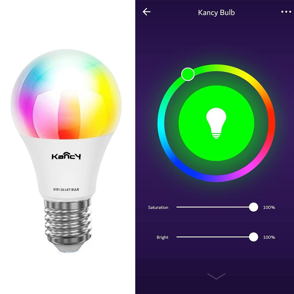 WiFi Smart Light Bulb LED Lamp 10W Cool Warm White Powered by Kancy