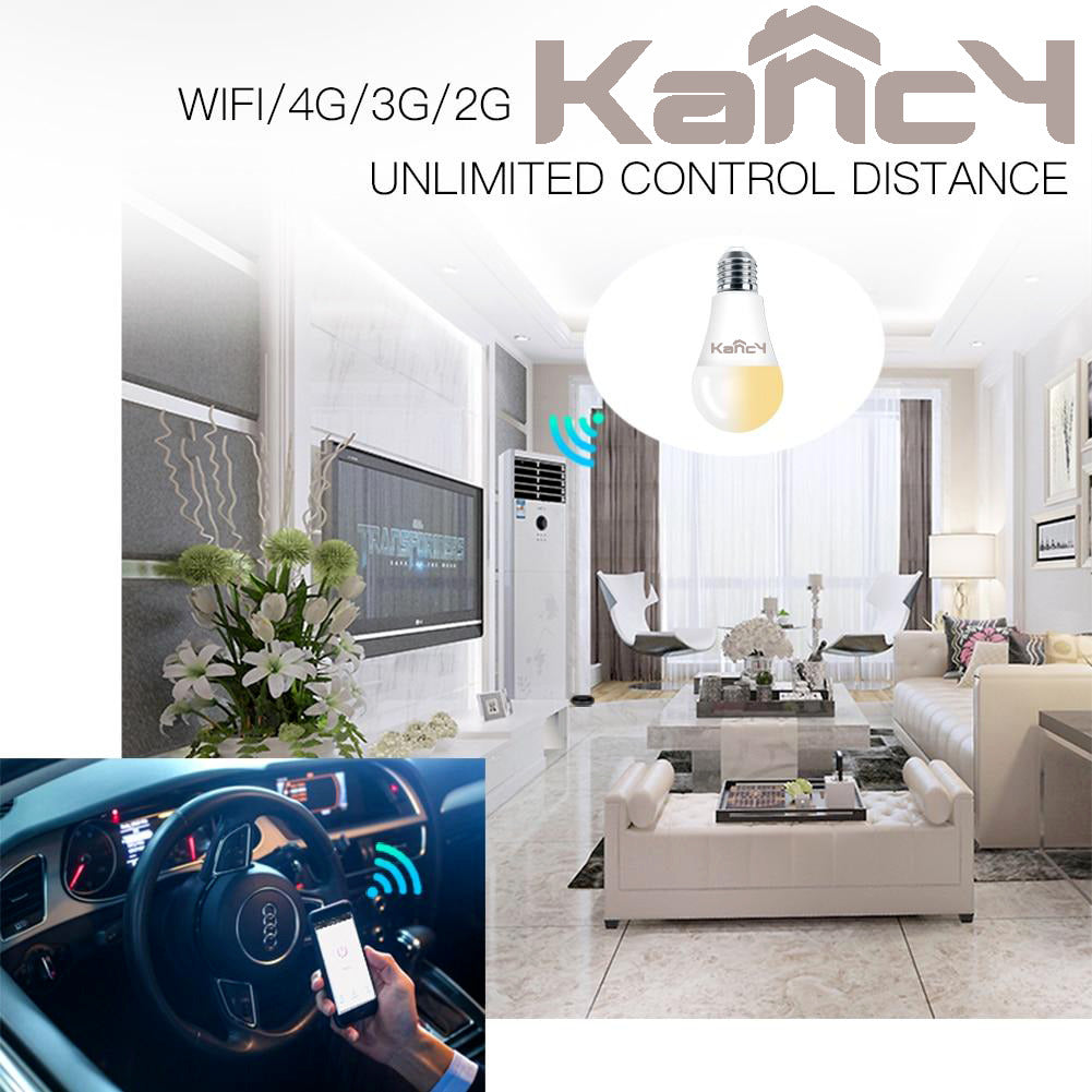 WiFi Smart Light Bulb LED Lamp 10W Cool Warm White Powered by Kancy