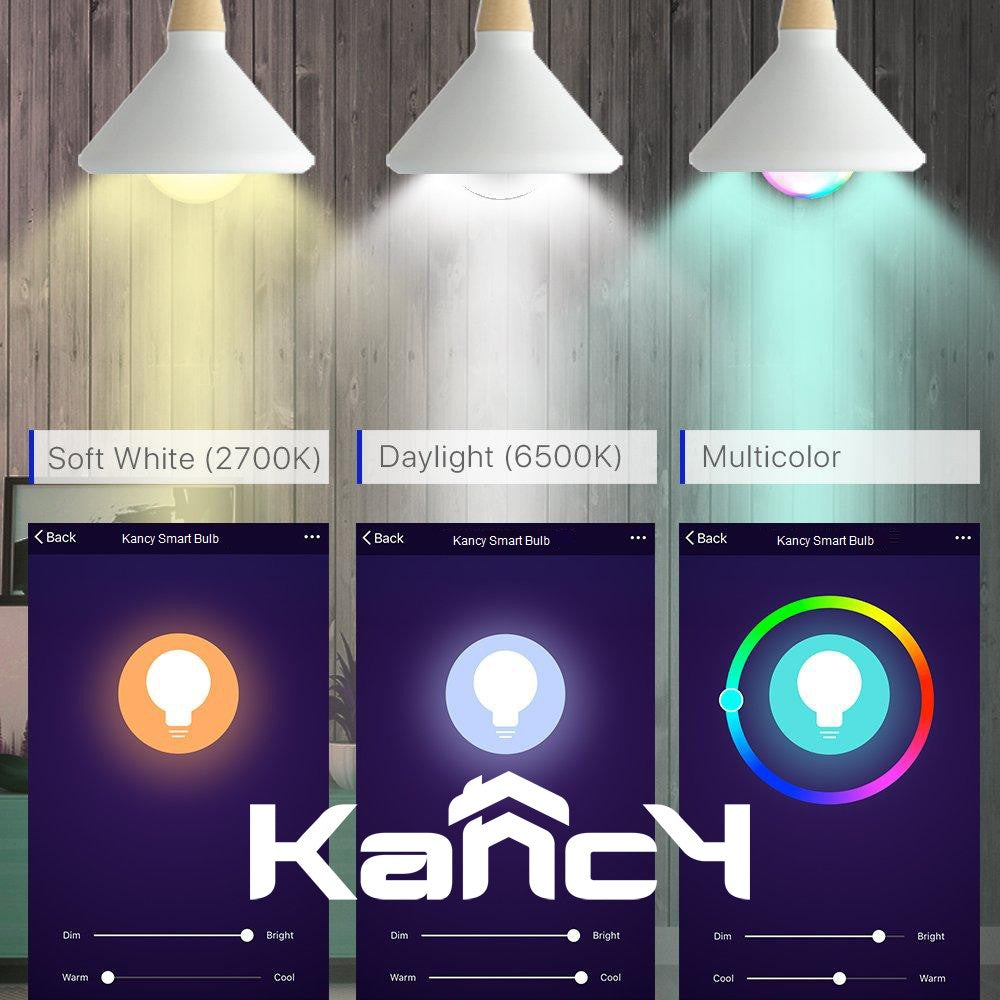 WiFi Smart Light Bulb LED Lamp 10W Cool Warm White Powered by Kancy