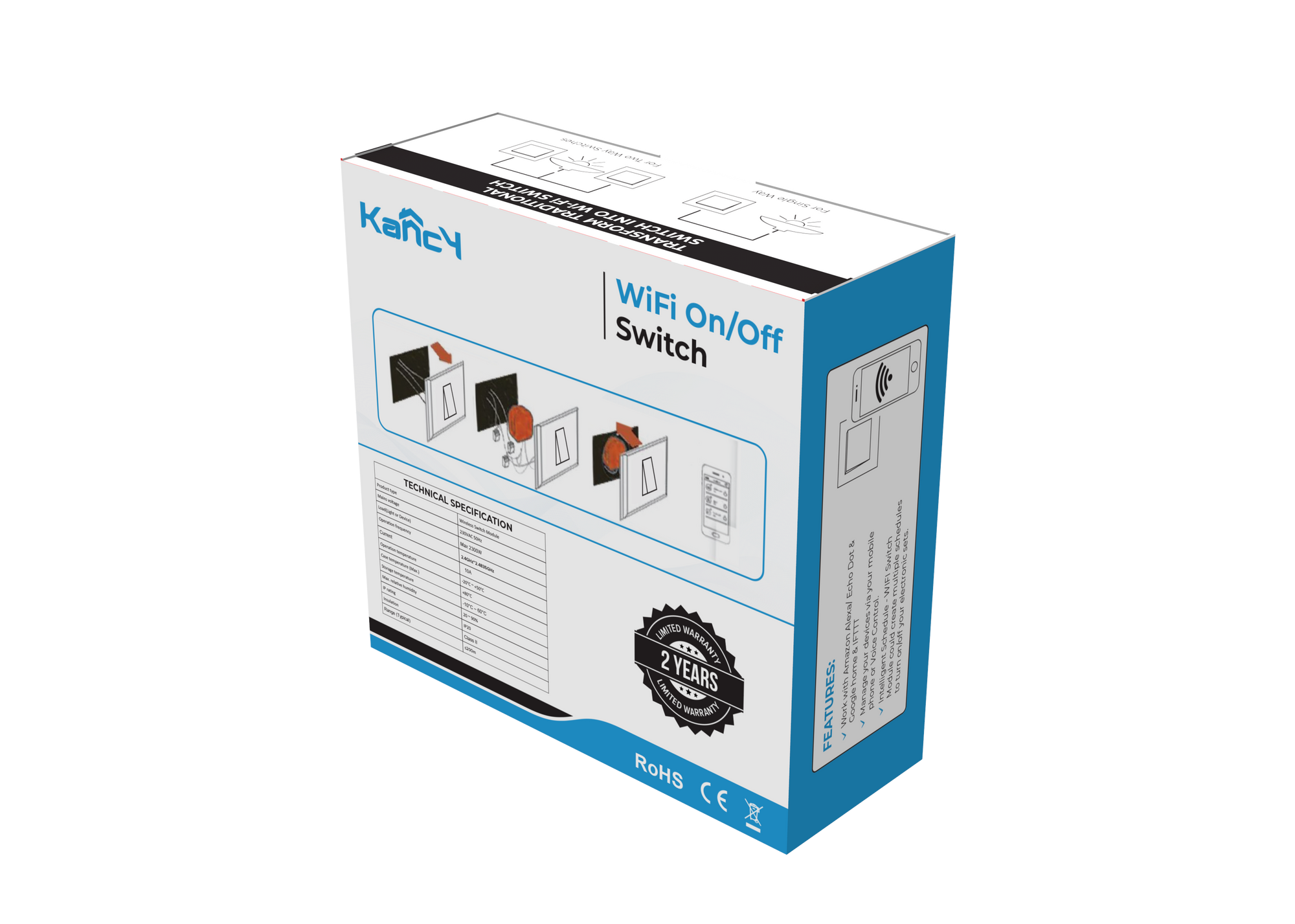 WiFi ON/OFF Switch, The World’s Smallest Universal Smart Home Switch ...